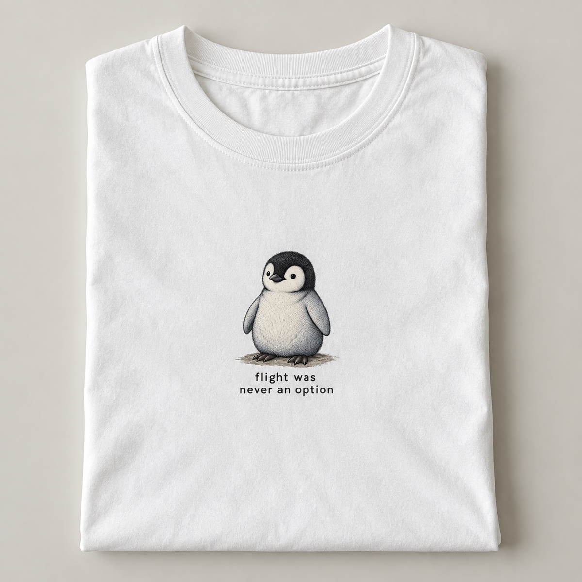 Flight was never an option heavyweight t-shirt